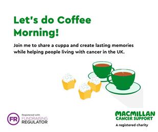 MACMILLAN CANCER SUPPORT COFFEE MORNING